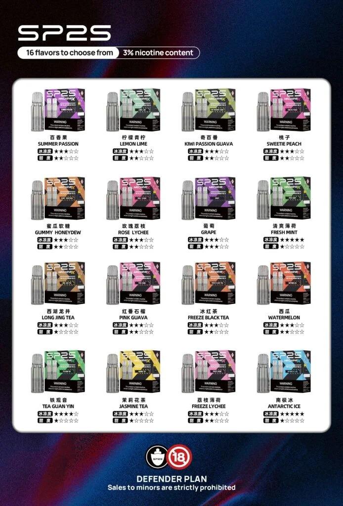 SP2S MAX 煙彈口味推薦清單｜4.0ml大容量煙蛋全系列現貨